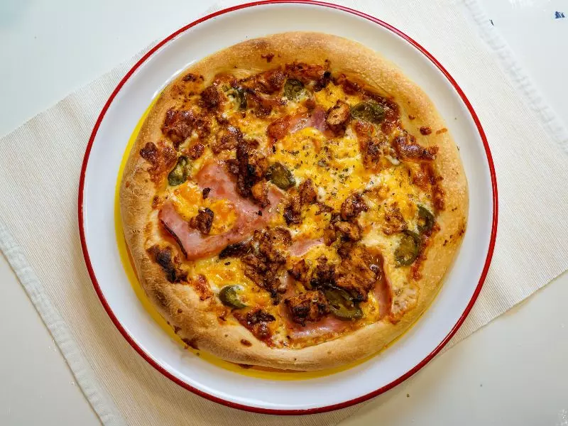 Pizza indienne au curry