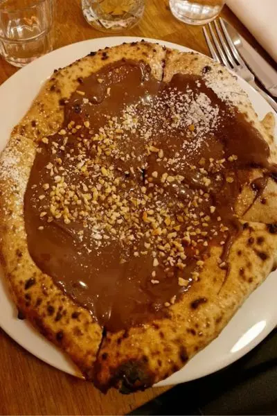 pizza au Nocciolata du Mono à Rennes