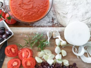 ordre des ingrédients sur une pizza
